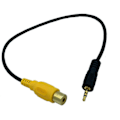 Pikkukuva 3 / 5: RCA - 2,5 mm AV-IN -kaapeli Auton Takakameran Liittämiseen GPS:ään 2,5 mm 0