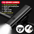 Miniatyrbillede 2 af 5: Cykellys Vandtæt USB Genopladelig LED 2000mah