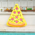 Miniatyrbild 4 av 5: 180 cm Uppblåsbar Pool Float Jätte Pizza Badpool Flytande Vatten Flytande Flottar Badpool Flotte med Mugghållare för Sommar Pool Sjö Strand