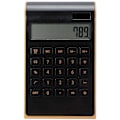 Miniatyrbillede 1 af 5: Bærbar 10-cifret lommeregner Ultra tynd solcelledrevet lommeregner til hjem, kontor, virksomhed LCD-skærm Sort