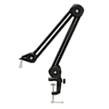 Miniatyrbillede 3 af 5: Mikrofonarm Metal Fleksibel Mic Boom Arm Stativ med Skjulte Fjeder for Radiostation Live Broadcast Optagelsesstudie