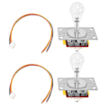 Miniatyrbilde 1 av 5: 2 stk. Joystick Fargerike Lyseffekter Sensitiv Fleksibel Arkadespill Kontrollutstyr for Gaver