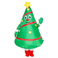 Miniatyrbild 1 av 4: Uppblåsbar Julgran Kostym Juldräkt Rollspel Vuxen/Herr Kostym Julparty Uppblåsbar Christmas tree