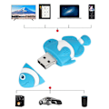 Miniatyrbild 4 av 5: Cartoon U-disk Blå Clownfisk Utseende Hög Hastighet Masslagring Flash Drive Minne Enhet 128GB