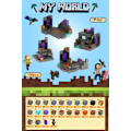 Miniatyrbillede 1 af 4: Minecraft byggeklodser, inklusive 100 sekssidede magnetiske legetøj med 3 dukker (orbital teleportation) orbital teleportation