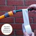Miniatyrbillede 2 af 5: Klæbetape i stof, hvid Gaffertape, 48 mm x 50 m, 2 ruller, resistent, vandtæt, til reparation, fastgørelse, montering, forstærkning