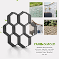 Miniatyrbillede 3 af 5: DIY Terrasse Gange Maker Trin Sten Beton Belægningsform Genanvendelig Sti Maker Form Have Belægning Sten