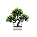 Miniatyrbild 1 av 2: Konstgjord Halvcirkelformad Ros Liten Kruka Simulerad Plantering Kruka Ornament Dekoration Vit