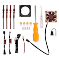 Miniatyrbild 1 av 5: Fläkt 3D-utskriftsfäste Kit Effektiv Värmeavledning Spelkonsol Kylfläktfäste Kit för Gamecube Noctua Svart