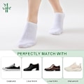 Miniatyrbillede 5 af 5: Bambus træningssokker, unisex, usynlige ankelsokker, lave usynlige slip-in sokker, multipakke afslappet sokker til sneakers, loafers og bådsko