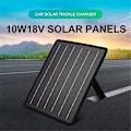 Miniatyrbillede 2 af 5: Solpanel 10W18V Trickle-lader til Bilbatteri Solbatteri Vedligeholdelse Bil Lastbil Båd RV Motorcykel Marine Trailer