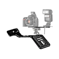 Miniatyrbillede 4 af 5: Vertikal Flash Bracket Professionel Multifunktionel Bærbar Praktisk Mbl-fb Professionel Blitz