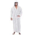 Miniatyrbillede 1 af 4: Flannel Morgenkåbe til Mænd med Hætte, Tyk og Varmt, Ekstra Lang Kimono