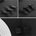 Miniatyrbilde 5 av 5: Pakke med 10 Slippsikre Alloy Spisepinner Stativ for Bord Bestikksett, Restaurant Tilbehør (svart)