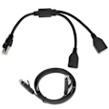 Pikkukuva 1 / 5: RJ45 Ethernet-sovitinjohdon jatketoiminto 1-2 porttia Erinomainen liitäntäjakaja sovitin kotitoimistoon
