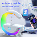 Pikkukuva 2 / 5: Monitoiminen painovoimaa uhmaava ilmankostutin Bluetooth-kaiutin tunnelmavalolla