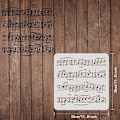 Pikkukuva 5 / 5: Musiikkistensilit Malli Muoviset Musiikkihuomautukset Piirustus Maalaus Stensiilit Nuottipaperi Neliö Uusiokäyttöiset Stensiilit Puun Lattian Seinän Ja Laatan Maalaamiseen
