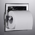 Pikkukuva 3 / 5: Kiillotettu kromi upotettu wc-paperiteline kylpyhuoneen seinäasennus upotettu wc-paperirullan pidike sisältää takakiinnityskulmat