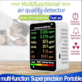 Miniatyrbillede 2 af 5: 6 i 1 PM2.5 PM10 HCHO TVOC CO CO2 Luftkvalitetsdetektor CO CO2 Formaldehydmonitor Hjem Kontor Luft