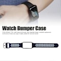 Miniatyrbillede 4 af 5: Åndbar Silikon Urrem med Beskyttelses Bumper Case Tilbehør Passer til Mi Band 7 Pro
