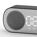 Miniatyrbild 2 av 4: Bluetooth-högtalarklocka Multifunktionell Smart Digital Spegelväckarklocka för Hem Skola Kontor Engelsk Version Z7 Svart