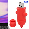 Pikkukuva 4 / 5: Piirretty paloposteilla varustettu USB-muistitikku, söpö koti- ja toimistokäyttöön, tiedonsiirtoon 16 Gt