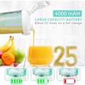 Miniatyrbillede 3 af 5: Smoothie Blender, Personlig Blender til Shakes og Smoothies med 6 Blade, 600ML Bærbar Blender Genopladelig USB med BPA-fri Blenderkop og Låg
