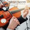 Pikkukuva 5 / 5: Viulun Kotelo Hygrometrin Seos Mini Kitara Kosteusmittari Pyöreä Kosteusmittari Musiikki-instrumenteille