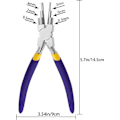 Miniatyrbilde 2 av 5: 6 i 1 Bail-tang Pliers 6 tommer Karbonstål Trådforming Bail Smykke Tang for Smykkehåndverk, 3mm til 10mm
