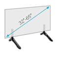 Miniatyrbillede 3 af 5: Universal TV-Stativ, TV-Beslag, Bordholder til 32-65 tommer TV