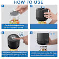Miniatyrbilde 3 av 5: Mason Jar Vakuum 2 i 1 Design Elektrisk Mason Jar Vakuumforsegler Kit, Helautomatisk Suge Stopp Matlagring
