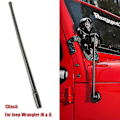 Miniatyrbilde 1 av 4: Antenne for Jeep Wrangler JK JKU JL JLU Rubicon Sahara Gladiator 13 tommer mottaksmastadapter Biltilbehør 2007-2021