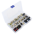Miniatyrbillede 3 af 5: Potentiometer Sæt Kit 80 stk B5K B10K B20K B50K B100K Lineær Taper med Knapper til Lydkontrol