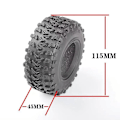 Pikkukuva 5 / 5: 4 kpl 115 mm 2.2 kumiren suuret renkaat pyörille 1/10 RC-maastokiipeilyautolle Axial Wraith Scx10 Capra Traxxa