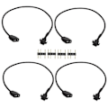 Miniatyrbilde 1 av 5: 4 stk. RGB Forlengelseskabel 5V 3-Pin til SM 3Pin Hunn ARGB Kobling Adresserbar Adapterkabel for RGB Vifte, PC LED Stripe