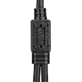 Miniatyrbilde 5 av 5: RJ45 Ethernet Adapterkabel Forlengelsesfunksjon 1 til 2 Port Utmerket Tilkobling Splitter Adapter for Hjemmekontor
