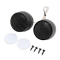 Miniatyrbillede 2 af 5: Par Mini Dome Diskant 10W 4 Runde Højttalertilbehør Sort Universal Bil Lydanlæg