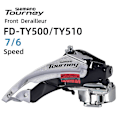 Miniatyrbillede 2 af 5: Cykel Forgaffel Skifter Tourney Fd-ty500 6/7 Hastigheder Top 31.8mm/34.9mm
