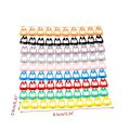 Miniatyrbilde 2 av 5: Nettverkskabelmerke Fargerike Numeriske Kabelmerker For Rj45 Rj11 Rj12