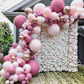 Miniatyrbild 1 av 5: 96 st Ballongirlangbåge Kit Latex Ballongbåge Rosa Ros Röd Och Roséguld Ballonger För Bröllop Fest Födelsedag Bröllop Baby Shower Dekoration