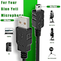 Miniatyrbild 2 av 5: Mini USB-mikrofonkabel för Blue Yeti, 1m Yeti mikrofon USB-kabel USB A hane till Mini 5-stifts datakabel för Blue Yeti USB-mikrofon, Blue Sn