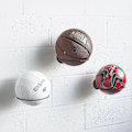 Miniatyrbilde 3 av 3: Veggmontert Ball Oppbevaring Sportsball Holder Stativ Display Oppbevaring Stål (svart)