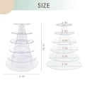 Miniatyrbild 2 av 5: 6-vånings Rund Plast Macaron Tornställ Macaronshållare Macaron Kaktorn Displayställ För Dessertvisning