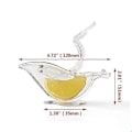 Miniatyrbillede 2 af 4: 2 stk Citronpresser Klip Akryl Manuel Citron Skive Presser Praktisk Transparent Frugtpresser Til Hjemmet