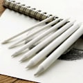 Pikkukuva 5 / 5: 6 kpl/setti Blending Smudge Stump Stick Tortillon Piirustus Taide Valkoinen Piirustus Hiili Shytmv