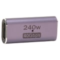Miniatyrbillede 1 af 5: USB4.0 C Hun-til-Hun Adapter med Støtte til PD 240W 40Gbps 8K 60Hz USB Type C Kobling til Bærbar Computer, Telefoner og Type C Enheder