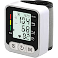 Miniatyrbild 1 av 5: Blodtrycksmätare handled, Automatisk handledsblodmätare sphygmomanometer med justerbar manschett & LCD-display för hem & kliniskt bruk, 2x99 avläsningar