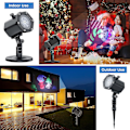 Miniatyrbilde 2 av 5: LED-juleprojektor - 12 mønster-effekter Vannbestandig innendørs og utendørs projektorlampe for høytider