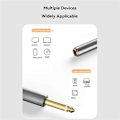 Miniatyrbillede 3 af 5: 3,5 mm til dobbelt 6,5 mm kabeladapter han mono 6,5 jack til stereo 3,5 lydkabel til mixerforstærker DVD 6,35 mm adapter A
