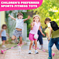 Miniatyrbild 2 av 5: Hoppboll, Bärbar Vikbar Färgglad Blinkande Hjul Hoppboll, Barnleksaker för Flickor & Pojkar för Hopprep, Sport Fitness Leksaker för Barn & Vuxna. Presenter för